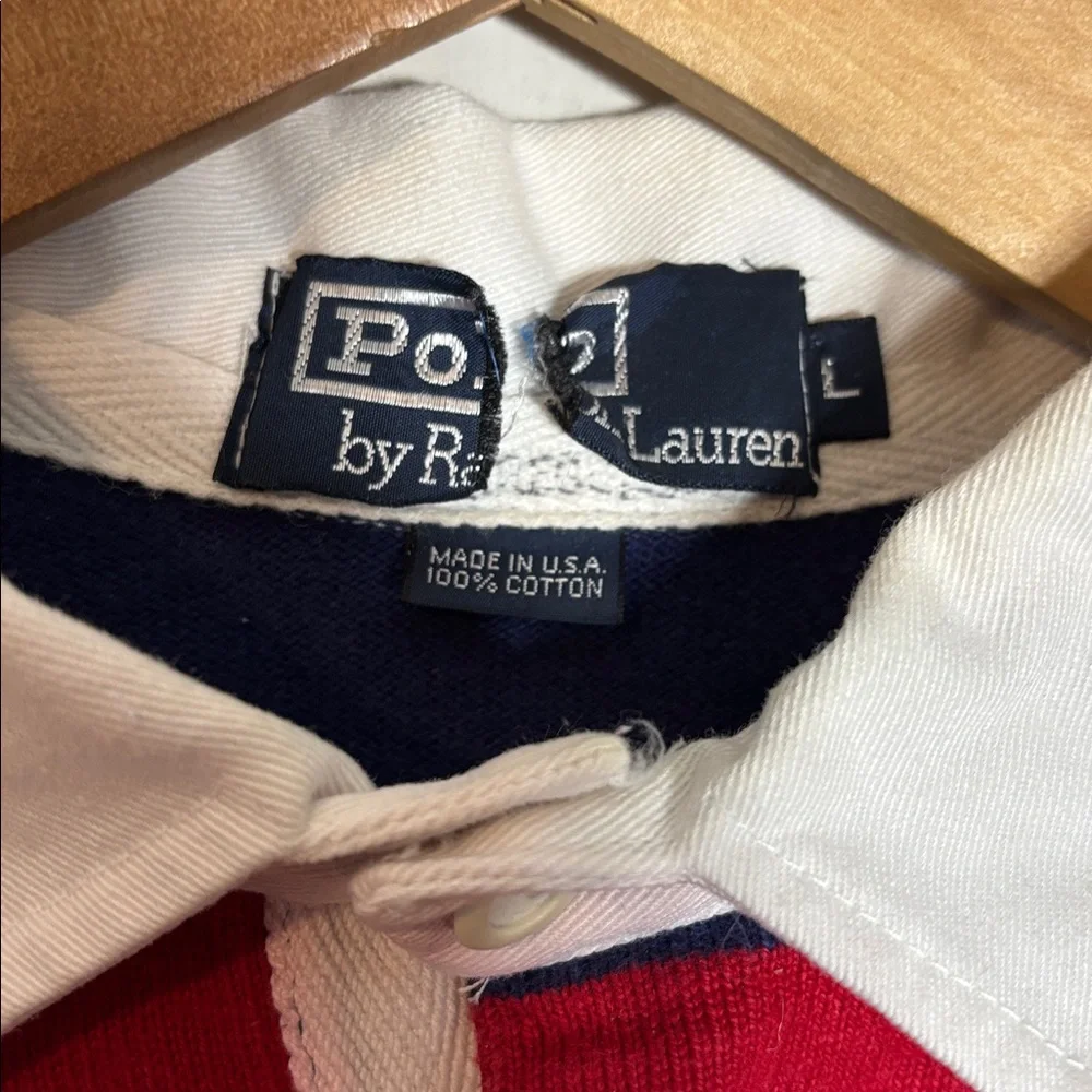 Vintage Polo Ralph Lauren Long Sleeve Rugby Polo Shirt USA
